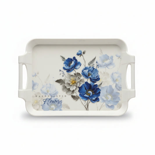 3-Piece Nested Melamine Food & Drink Serving Tray Set