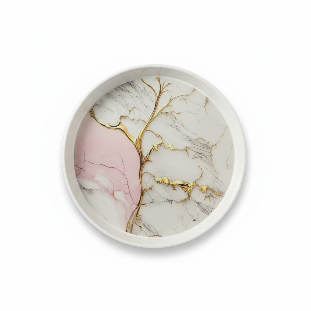 12-Inch Round Melamine Serving Tray | 15 Prints
