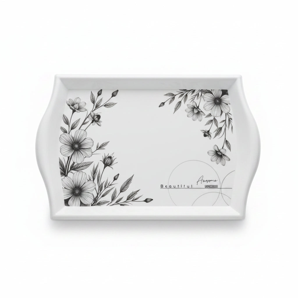 4-Piece Nested Melamine Serving Tray Set