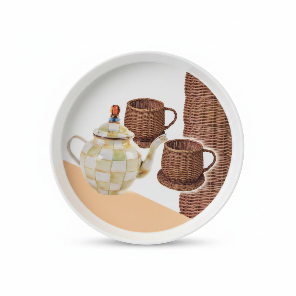 Signature 10-Inch Round Melamine Serving Tray